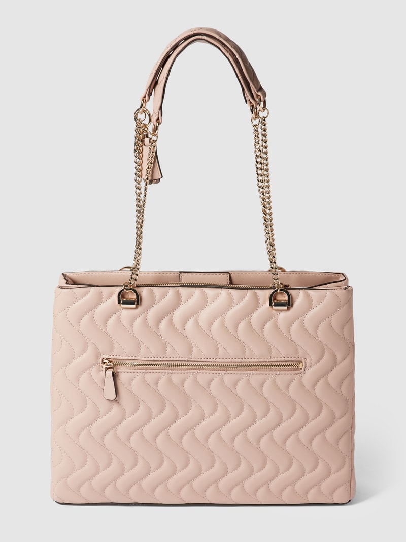 Tote Bag mit Steppnähten Modell 'ECO' in altrosa