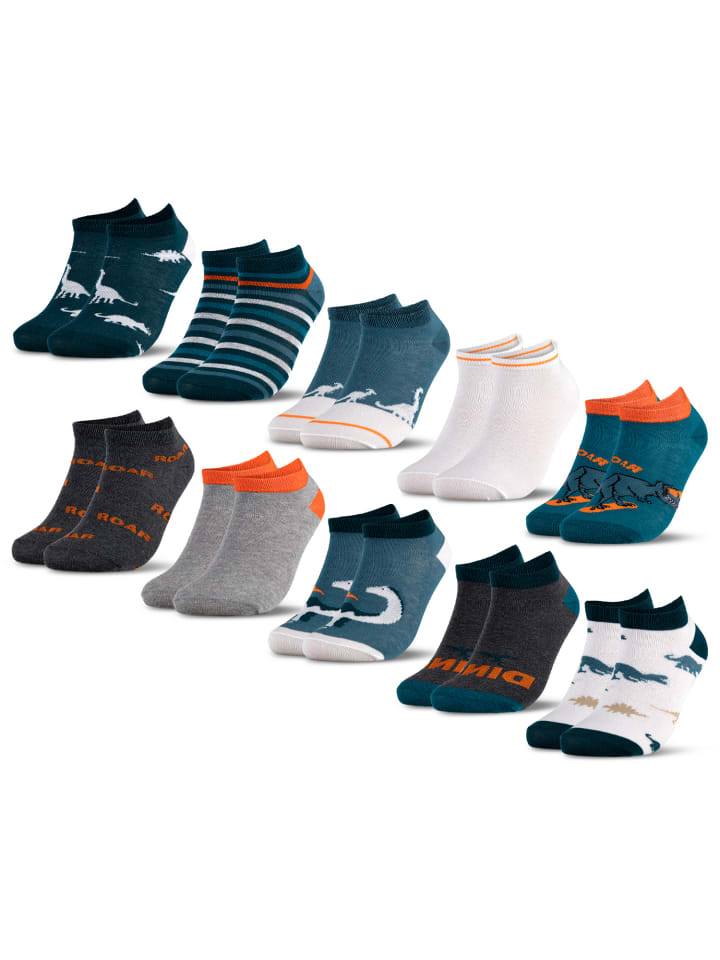 Occulto 10er Pack Sneaker Socken Motive Motivo in Dino günstig kaufen