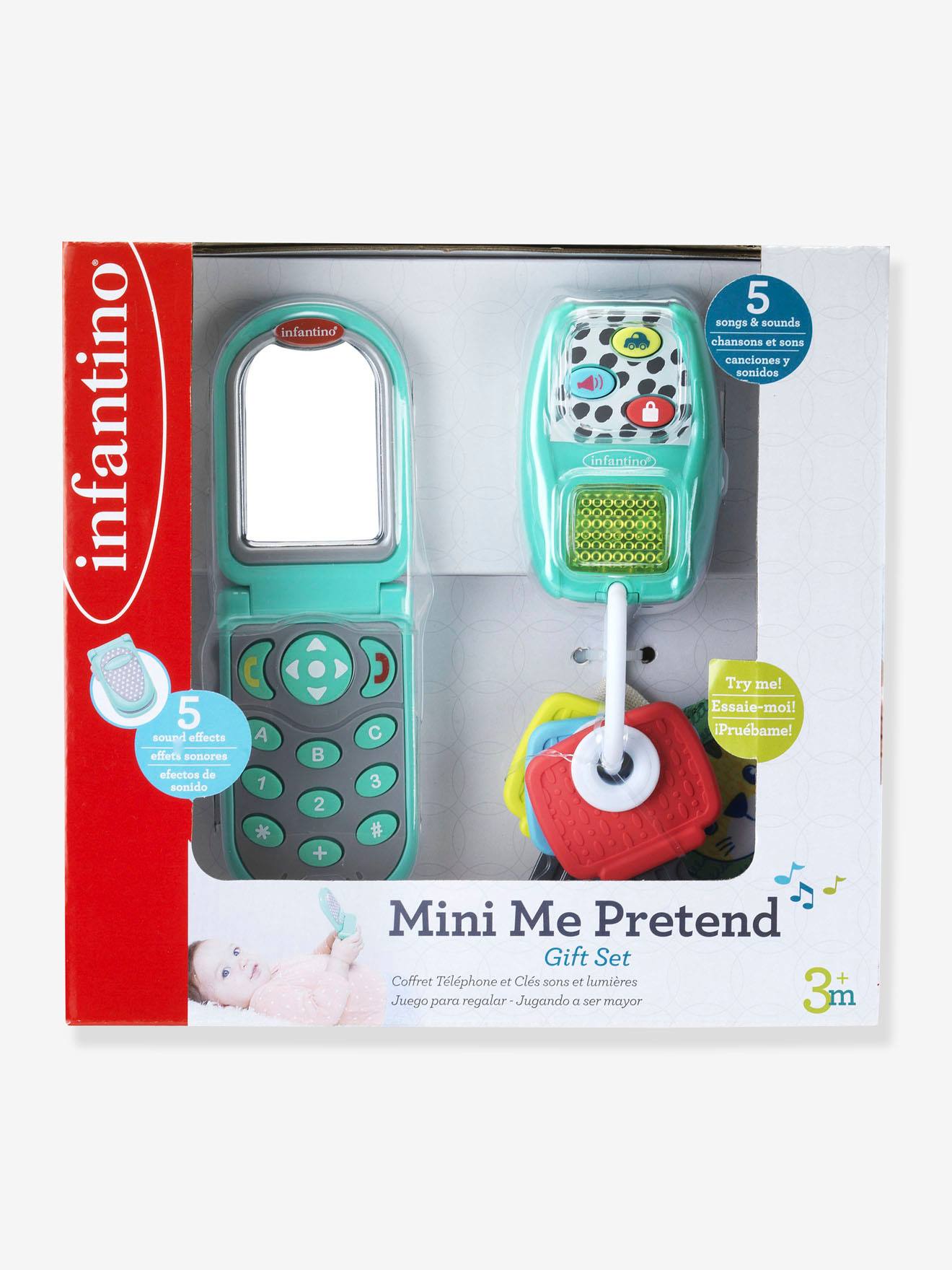 Coffret téléphone et clé électroniques Infantino multicolor