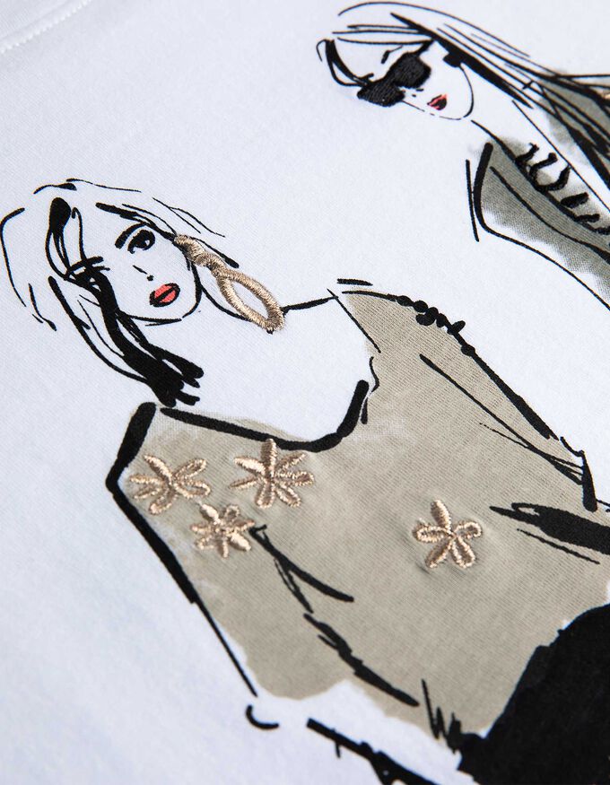T-Shirt - Stickereien