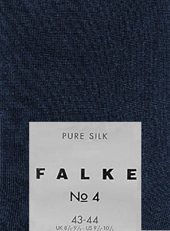 Falke, Serie Luxury No.4, Socken, Seide, dunkelblau