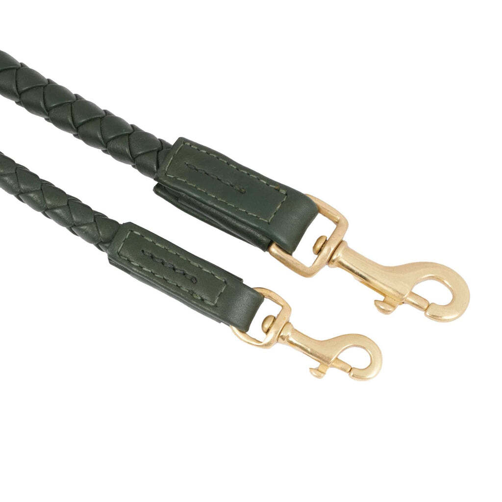 William Walker Hundeleinen William Walker Hundeleine Twisted Dark Moss S-L