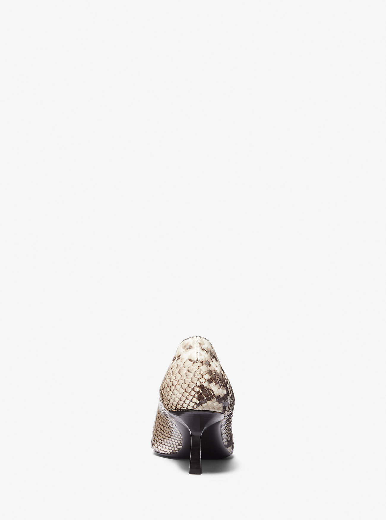 Frankie Python Embossed Leather Pump - NATURAL