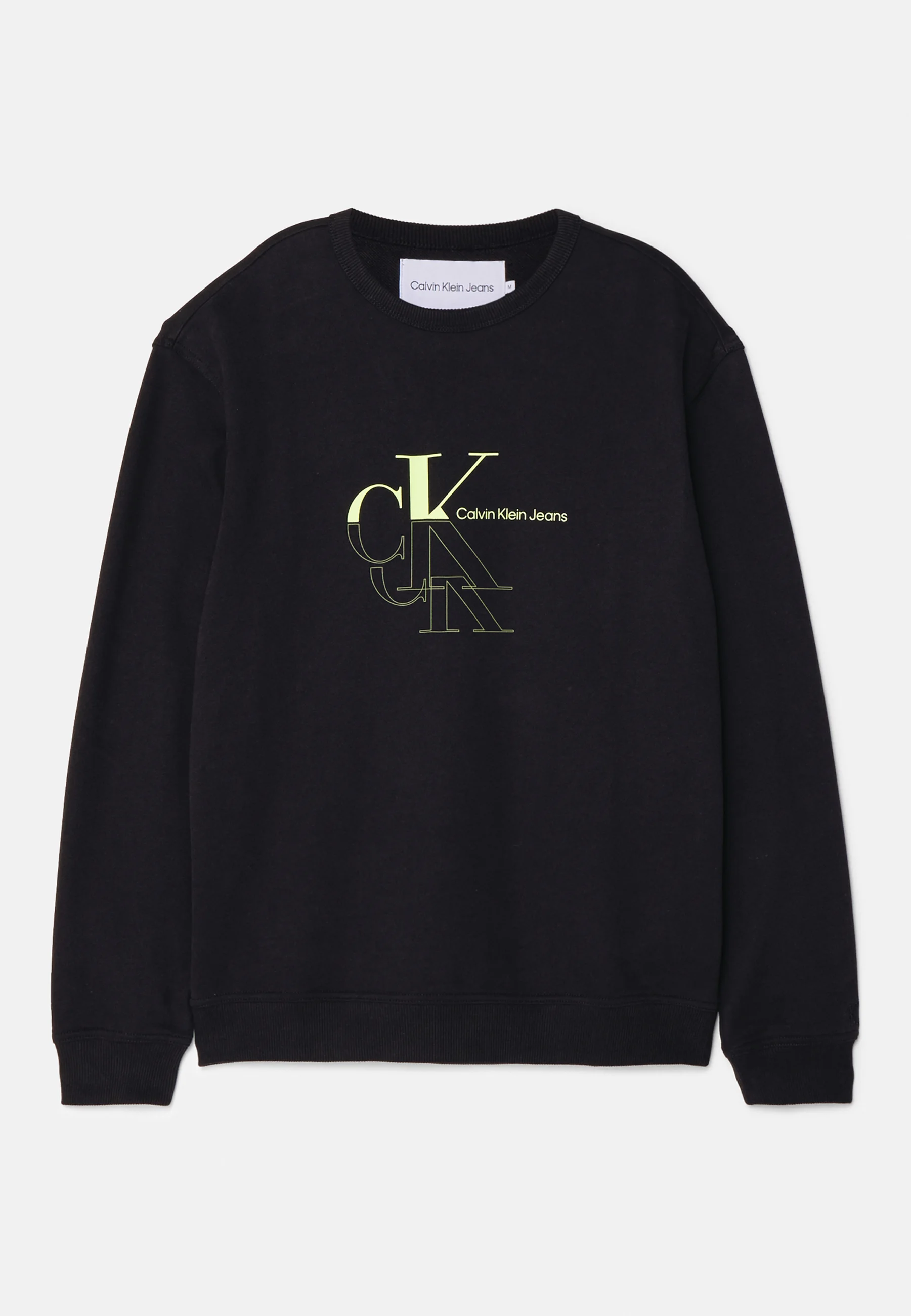 Sudadera unisex de cuello redondo con monograma Echo de Calvin Klein Jeans