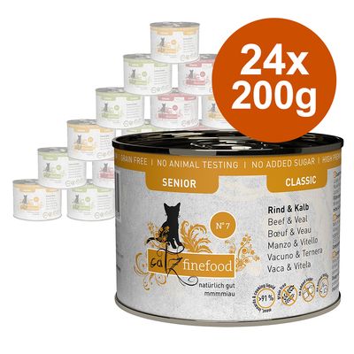 Sparpaket catz finefood Senior 24 x 200 g