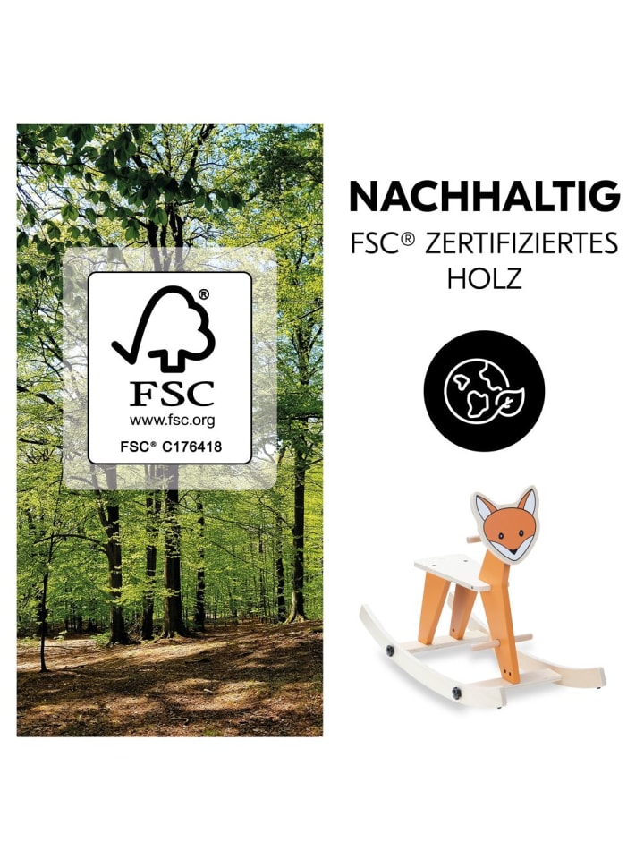 Hauck 2in1 Schaukeltier Rock N Swing (umbaubar zum Sitz, in orange,beige günstig kaufen onesize