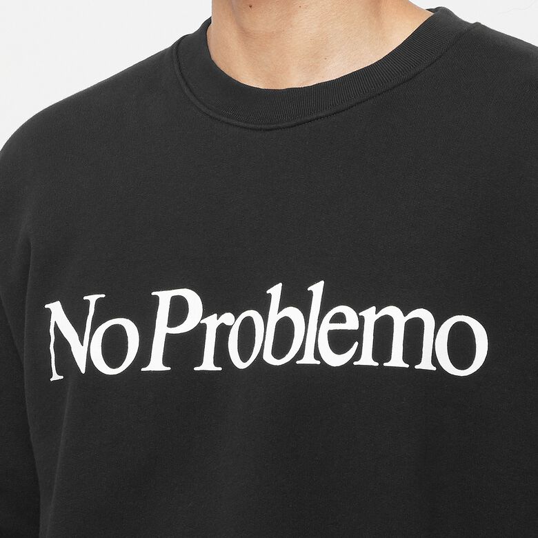 No Problemo Crewneck Sweatshirt black