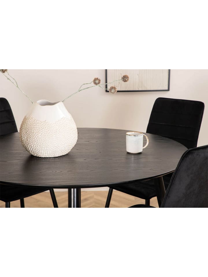 ebuy24 Essgruppe Dipp 30 (5-teilig) Schwarz 115 x 115 cm günstig kaufen onesize