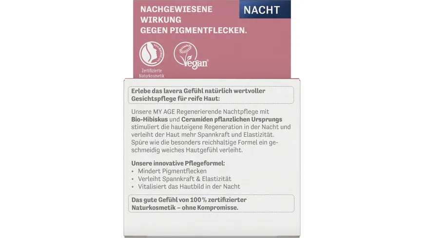 lavera MY AGE Regenerierende Nachtpflege 50 ml