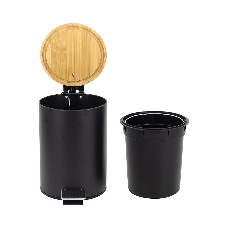Home Pedalbøtte 3 l m/soft lukking, bambuslokk