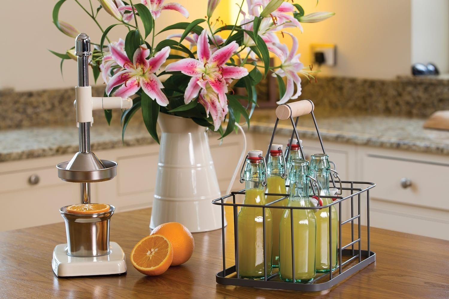 Kitchencraft Obstpresse Saftpresse Zitruspresse KitchenCraft Living Nostalgia cream, Material: Metall, Edelstahl