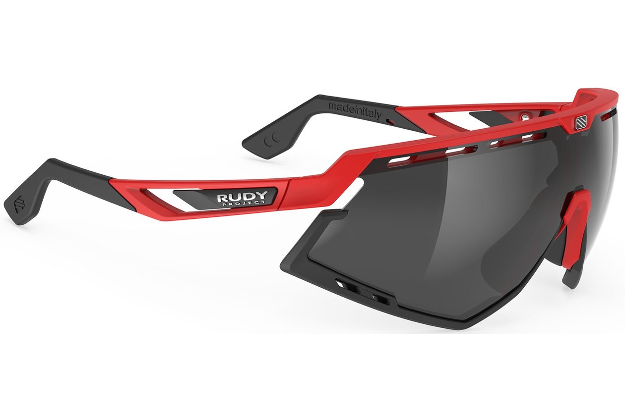 Rudy Project Defender Fire Red Matte - Smoke Black