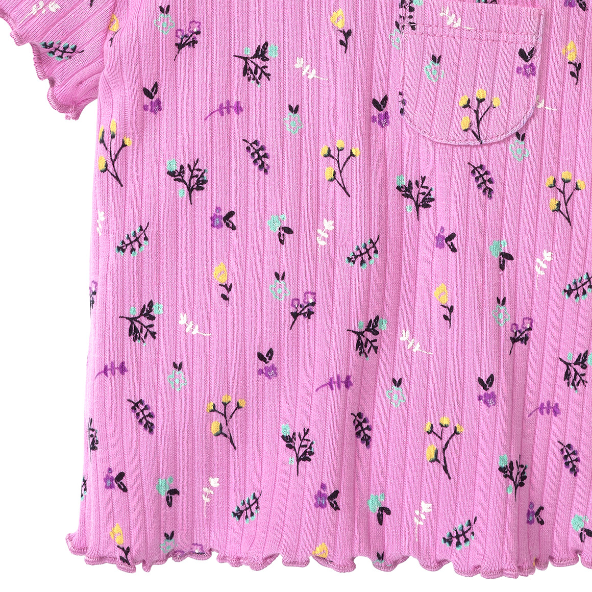 Newborn T-Shirt mit Rippstruktur