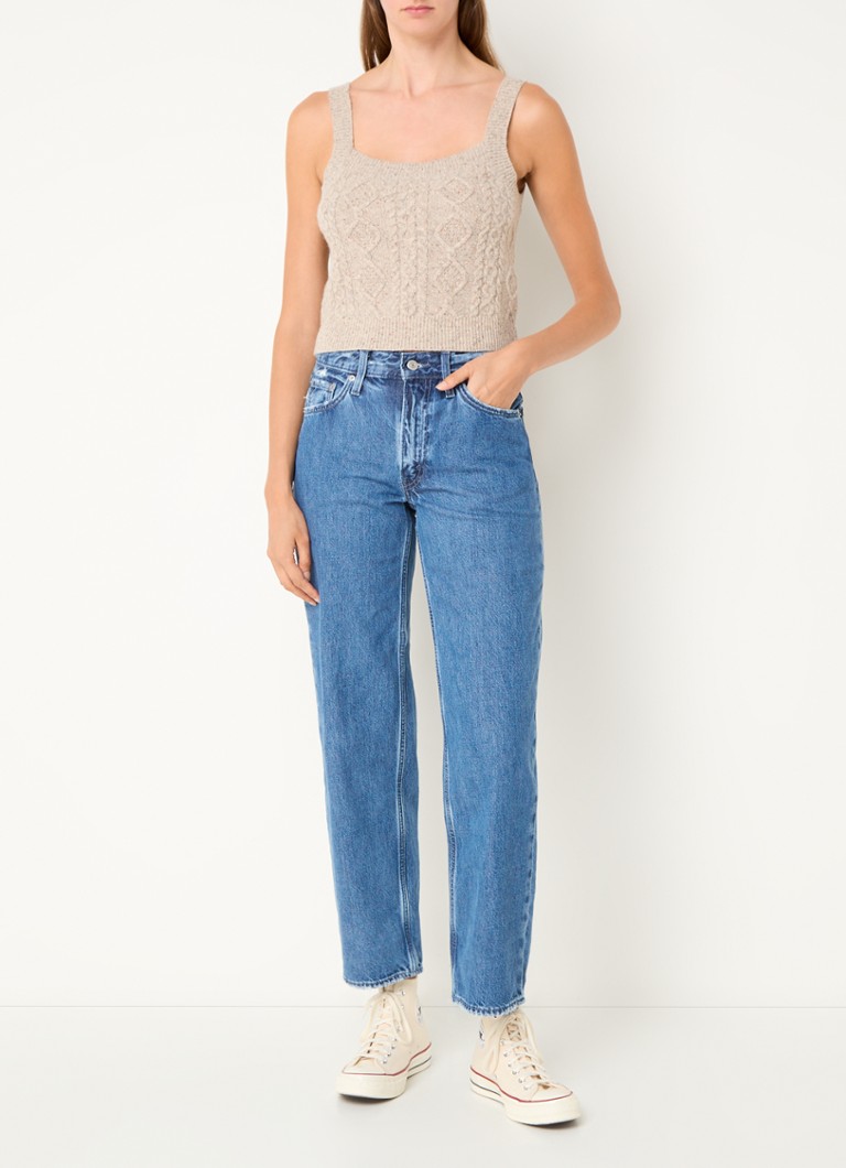 Blugi Levi's cu talie înaltă și croială largă, spălare medie