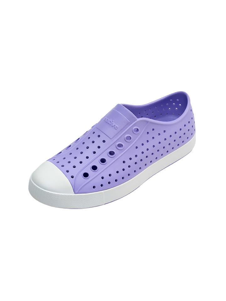 Native Slipper in Lila/ Weiß günstig kaufen