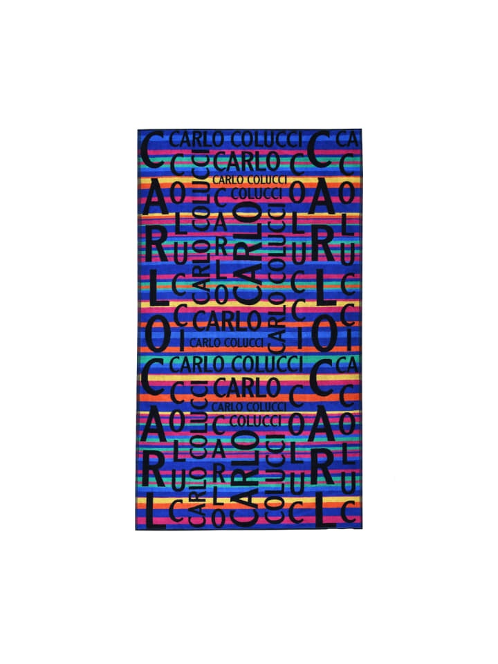 Carlo Colucci Strandtuch Matteo (100x180 cm) in Blau-Pink günstig kaufen 100 x 180 cm