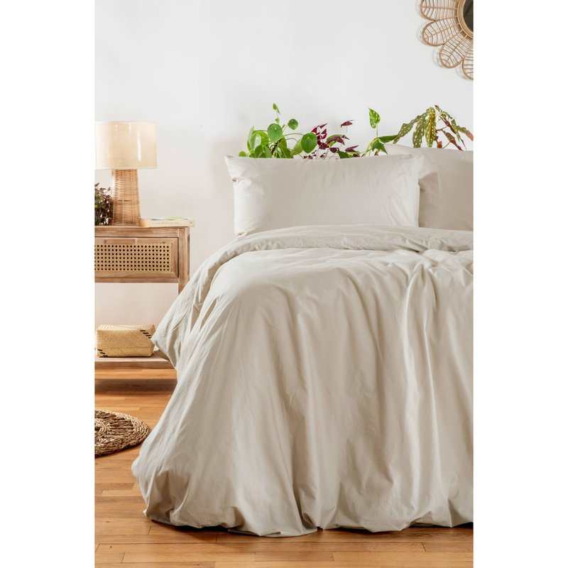 Drap-housse en Percale de Coton Bio lavé 1 personne