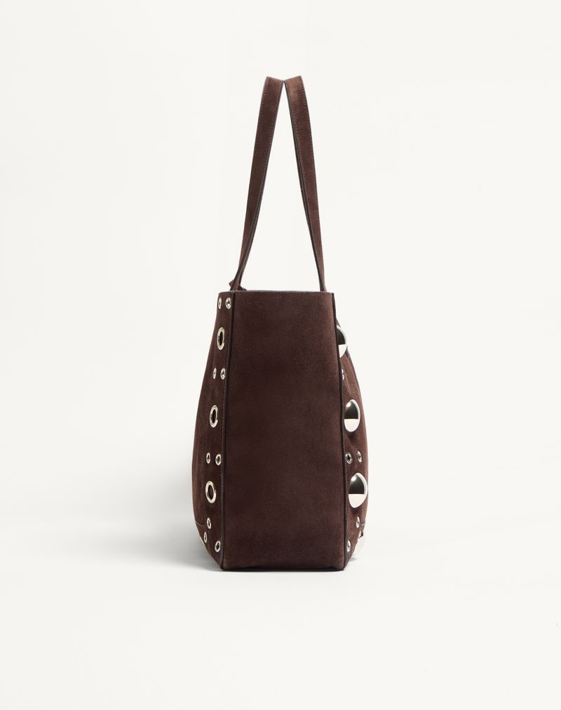 Valentino Garavani Nellcôte Medium Suede Shopping Bag