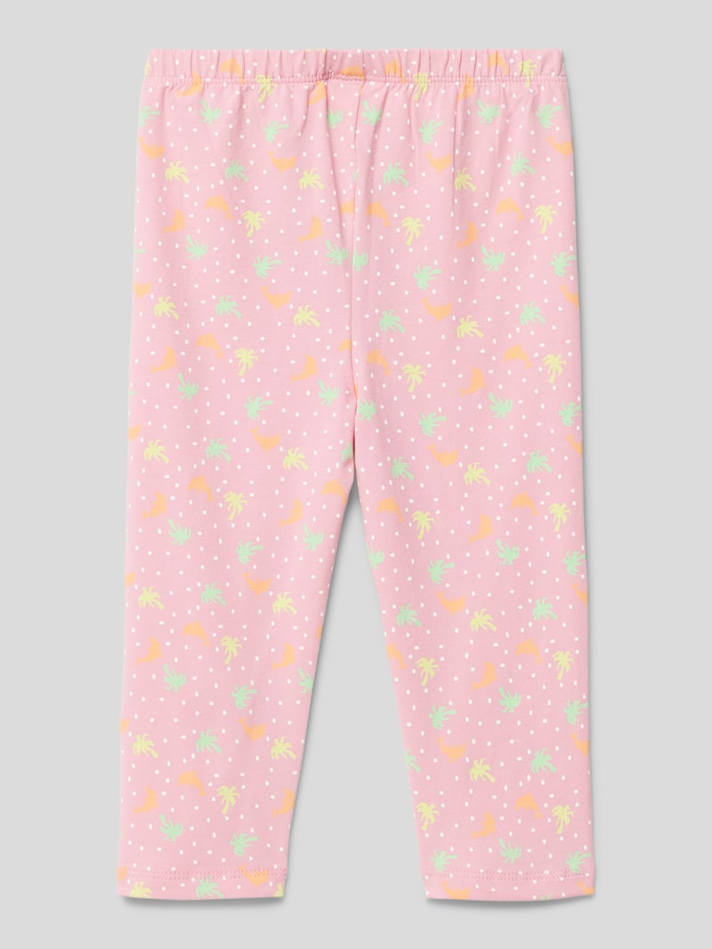 Leggings mit Allover-Print in rosa