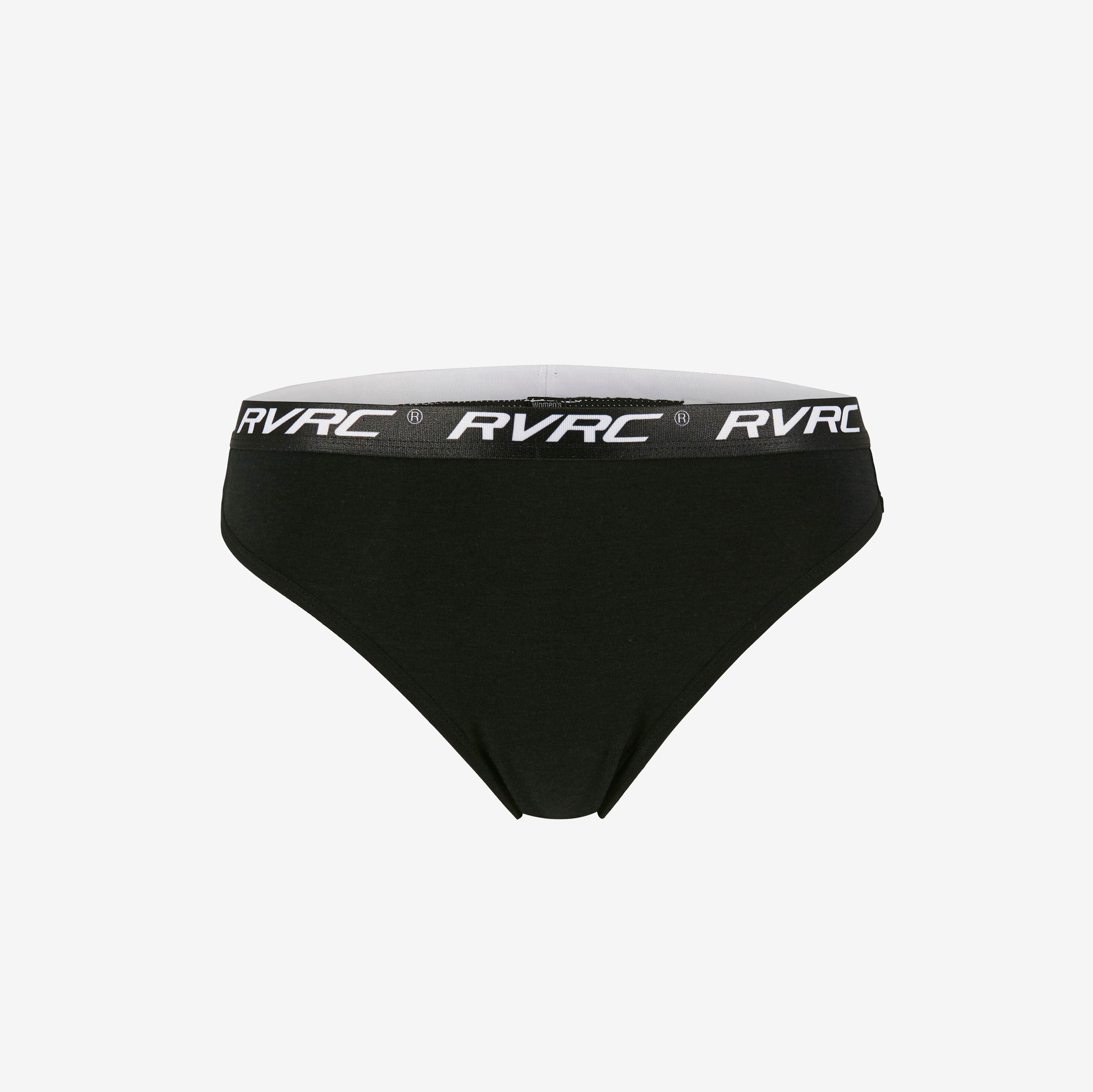 2-pack Bamboo Thong Femme Black
