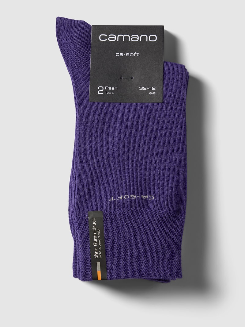 Socken mit Label-Print in lila