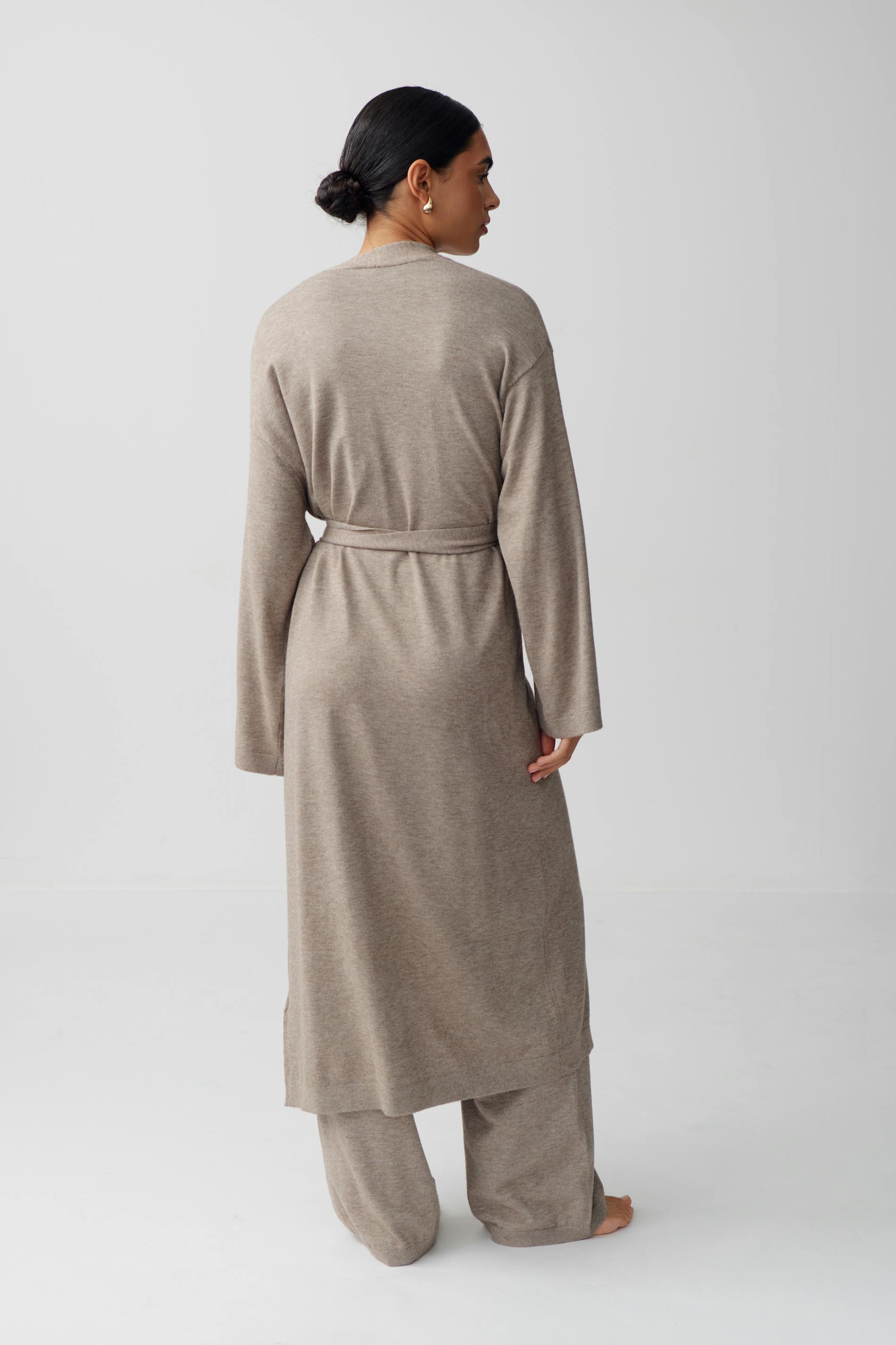 Knitted homewear robe