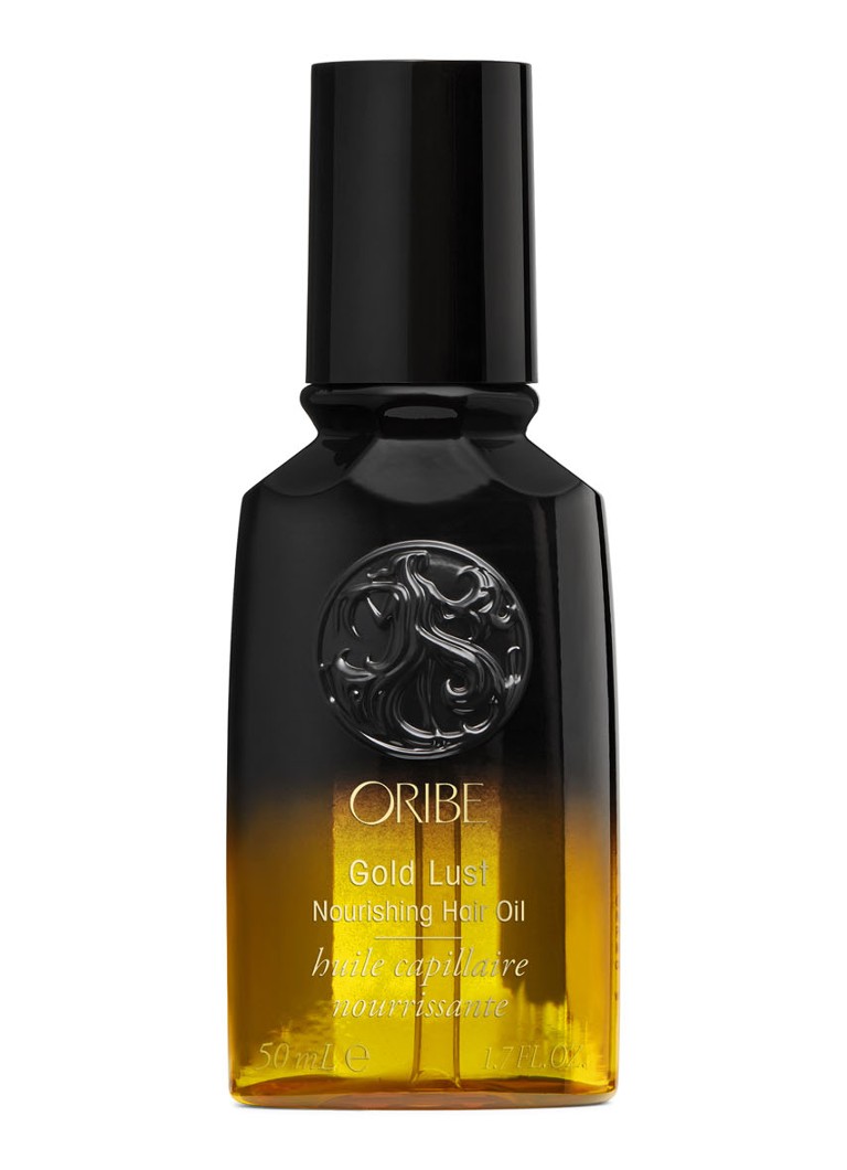„Oribe Gold Lust“ maitinamasis plaukų aliejus, kelioninis dydis – mini plaukų džiovintuvas