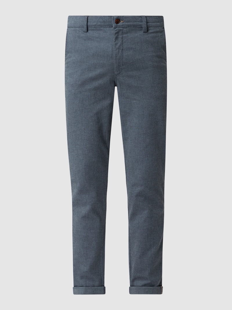 Slim Fit Chino mit Stretch-Anteil Modell 'Marco' in dunkelblau