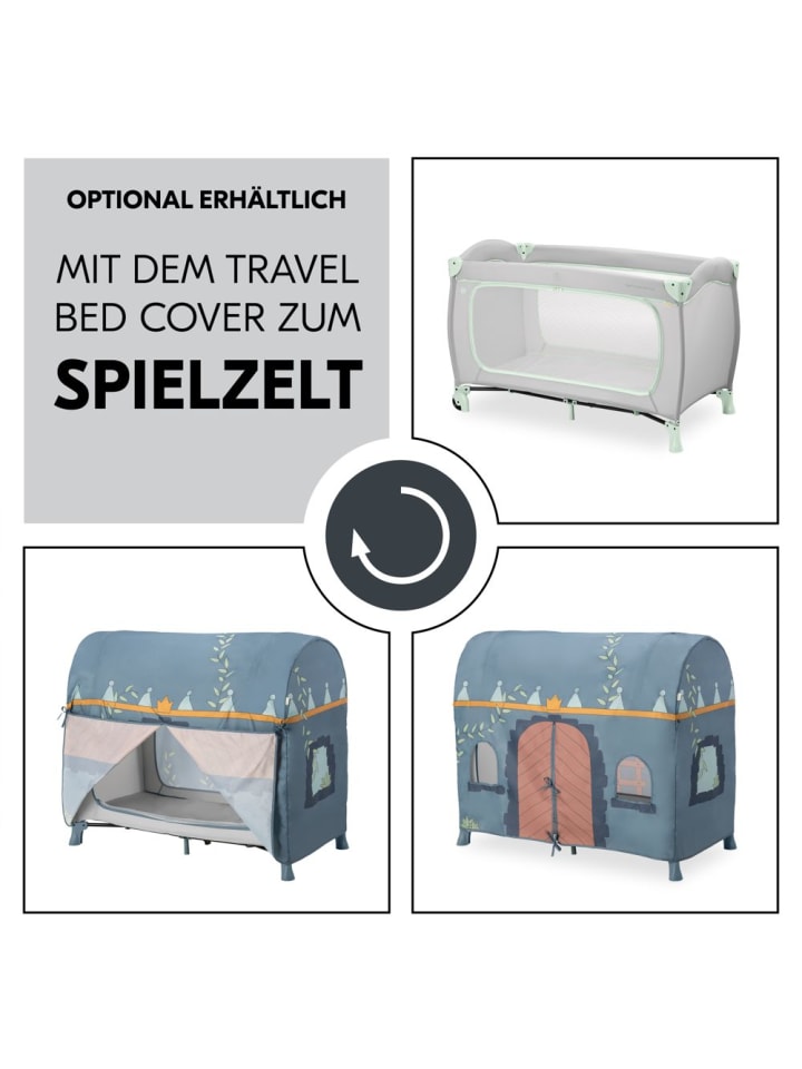 Hauck Reisebett Sleep N Play Go Plus (mit Rollen und seitlichem in grau günstig kaufen onesize