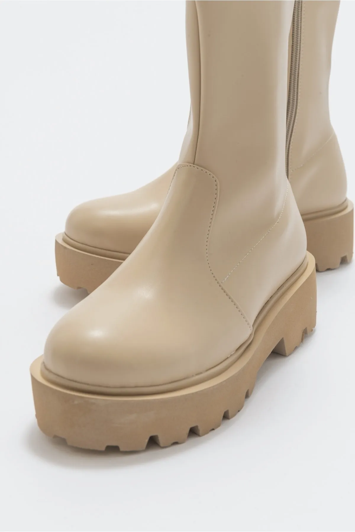 LuviShoes  Rush Beige Damenstiefel