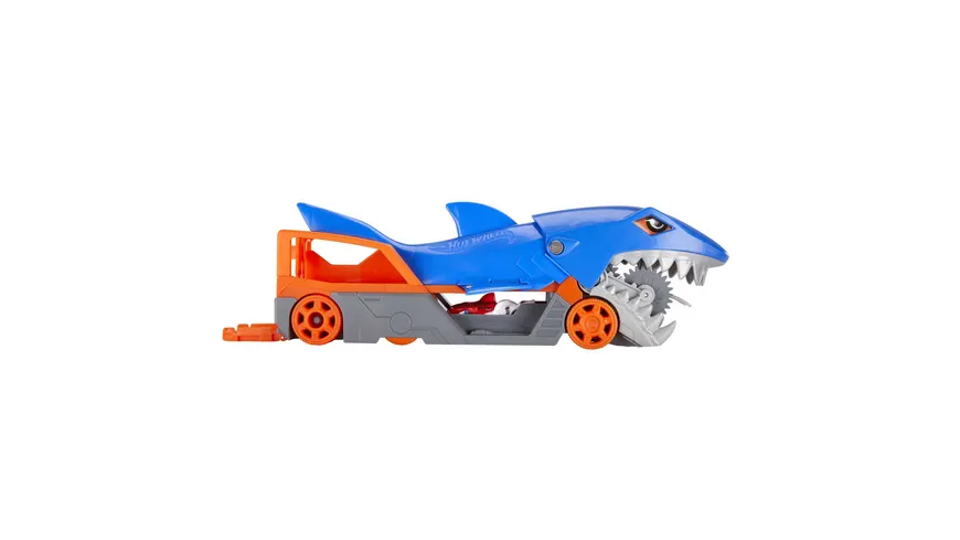 Hot Wheels Hungriger Hai-Transporter für bis zu 5 Spielzeugautos