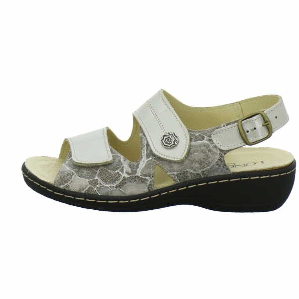 LONGO Komfort Sandalen taupe Bequem-Pantoletten,nuss/taupe