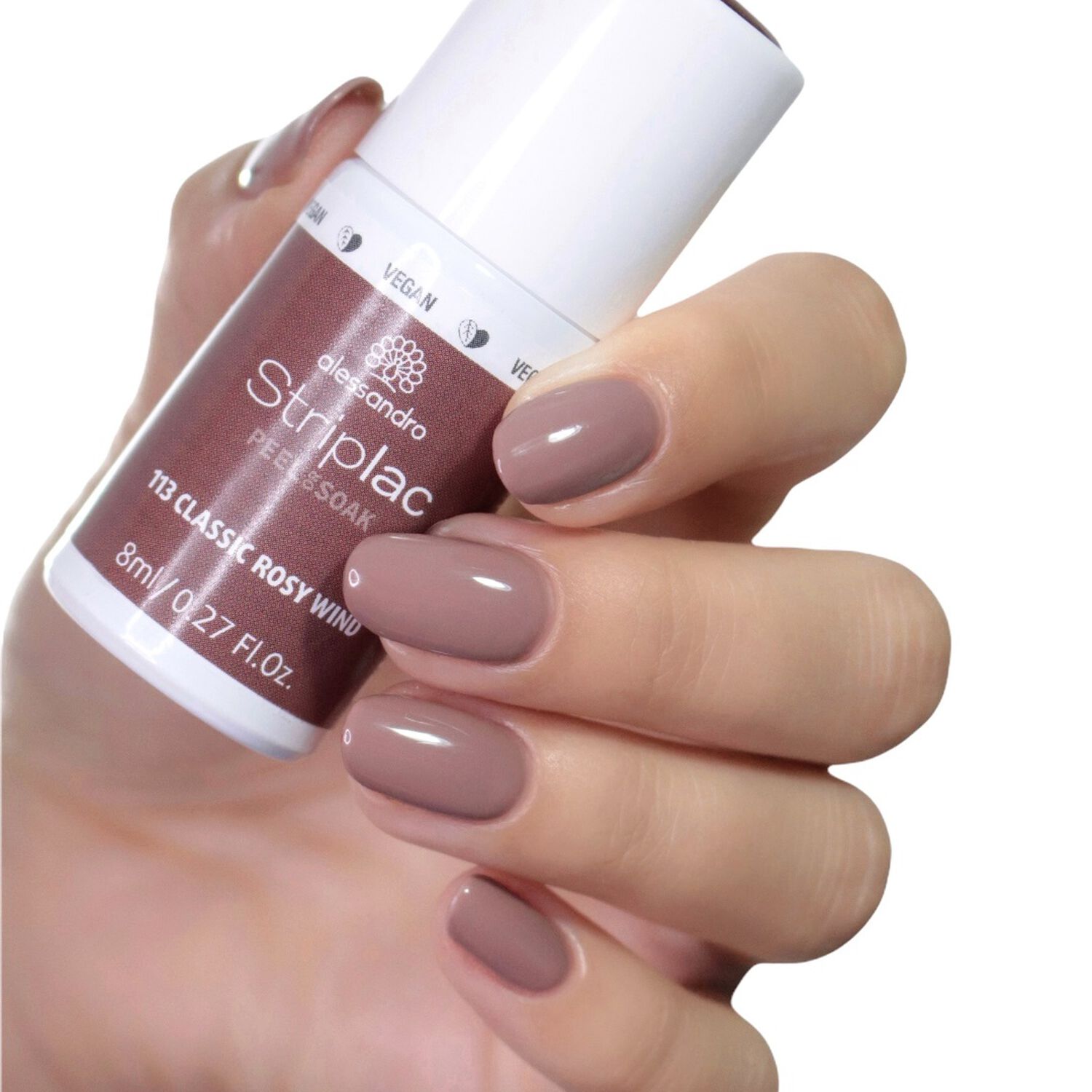 Alessandro Striplac Peel or Soak Vernis Semi-permanent - 113 Classic Rosy Wind