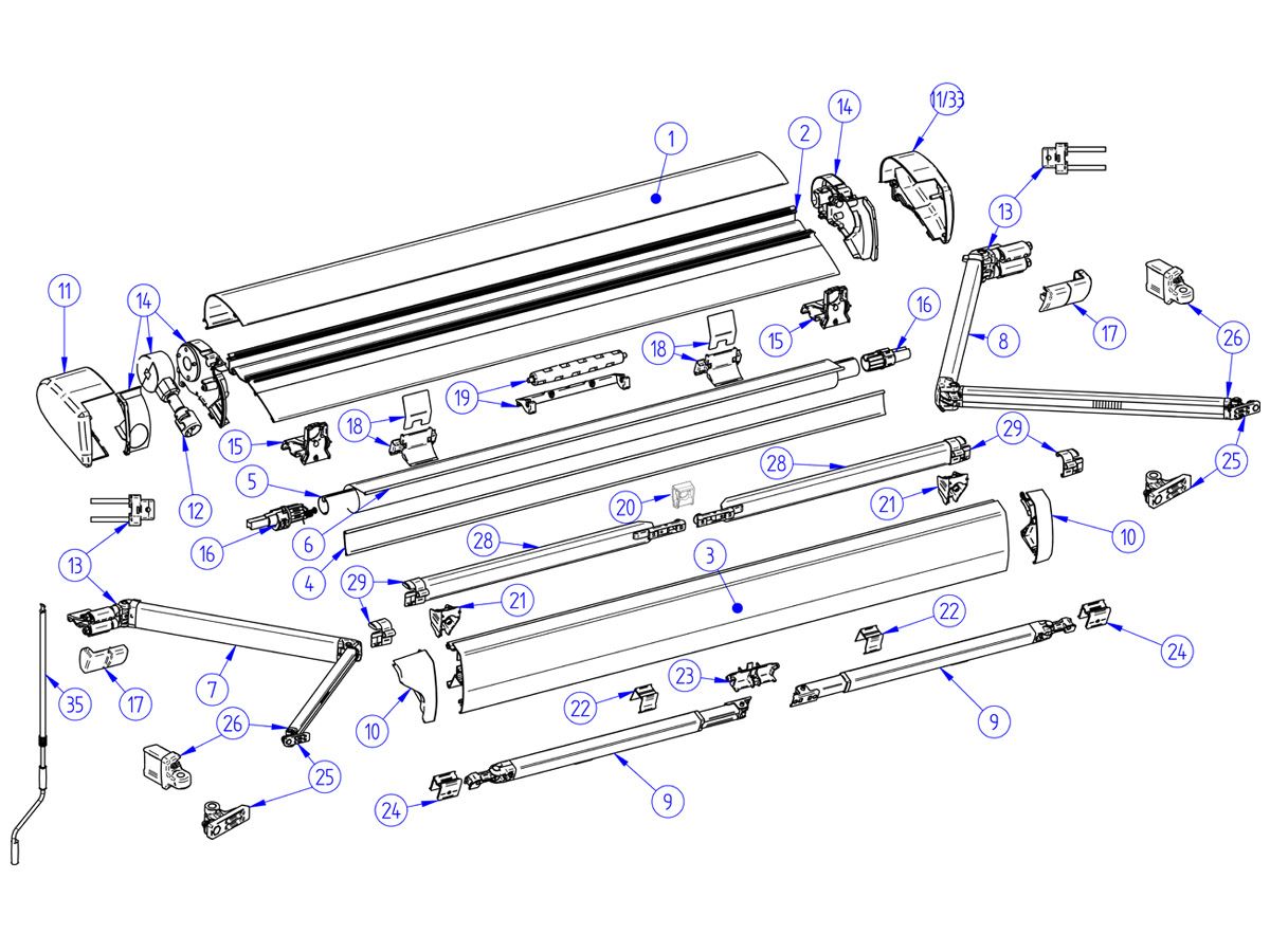 Zweite Chance Thule Omnistor Stützfuß 6300 350-500
