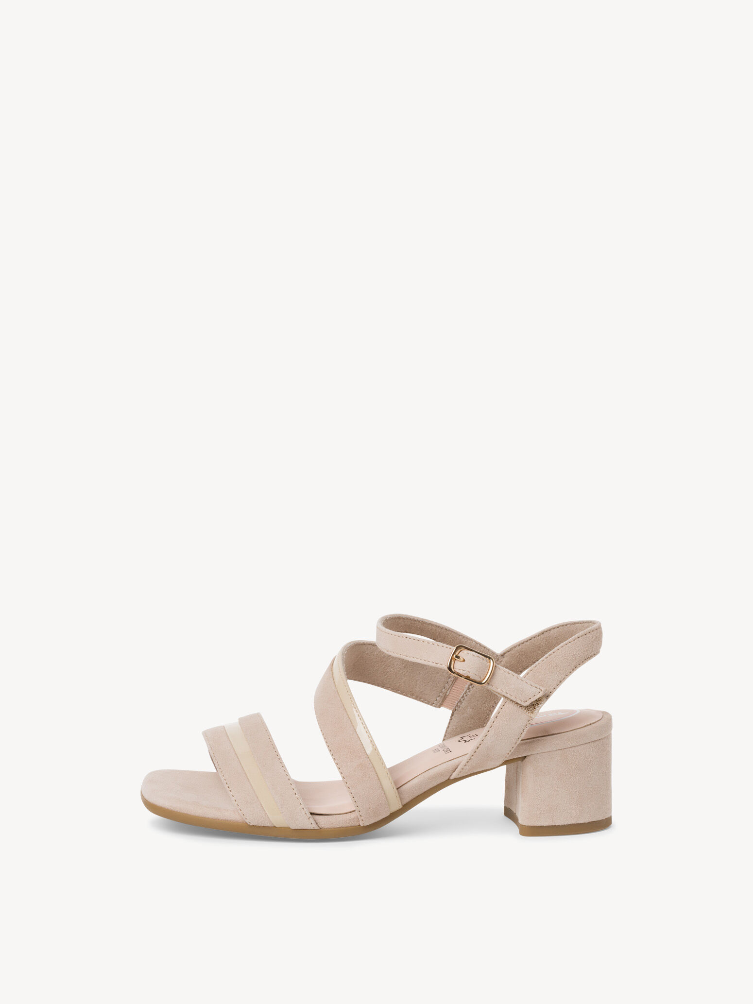 Sandale à talon - beige