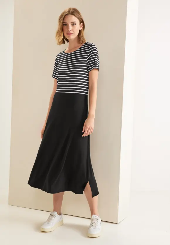Street One Streifenmix Midi Kleid