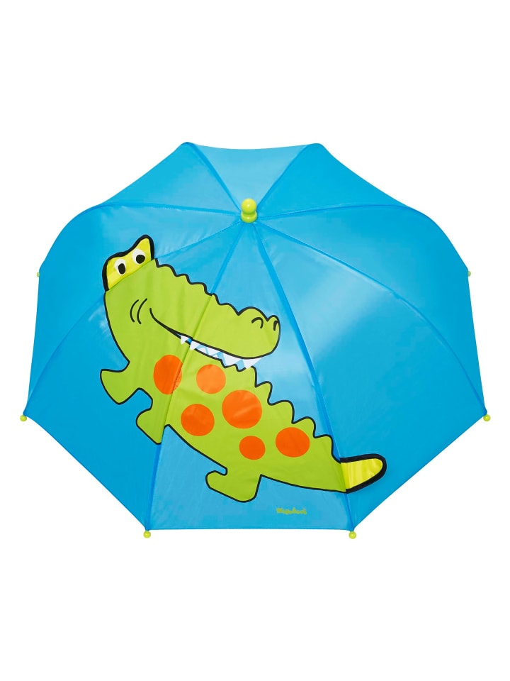 Playshoes Regenschirm Krokodil in Blau/Grün günstig kaufen onesize