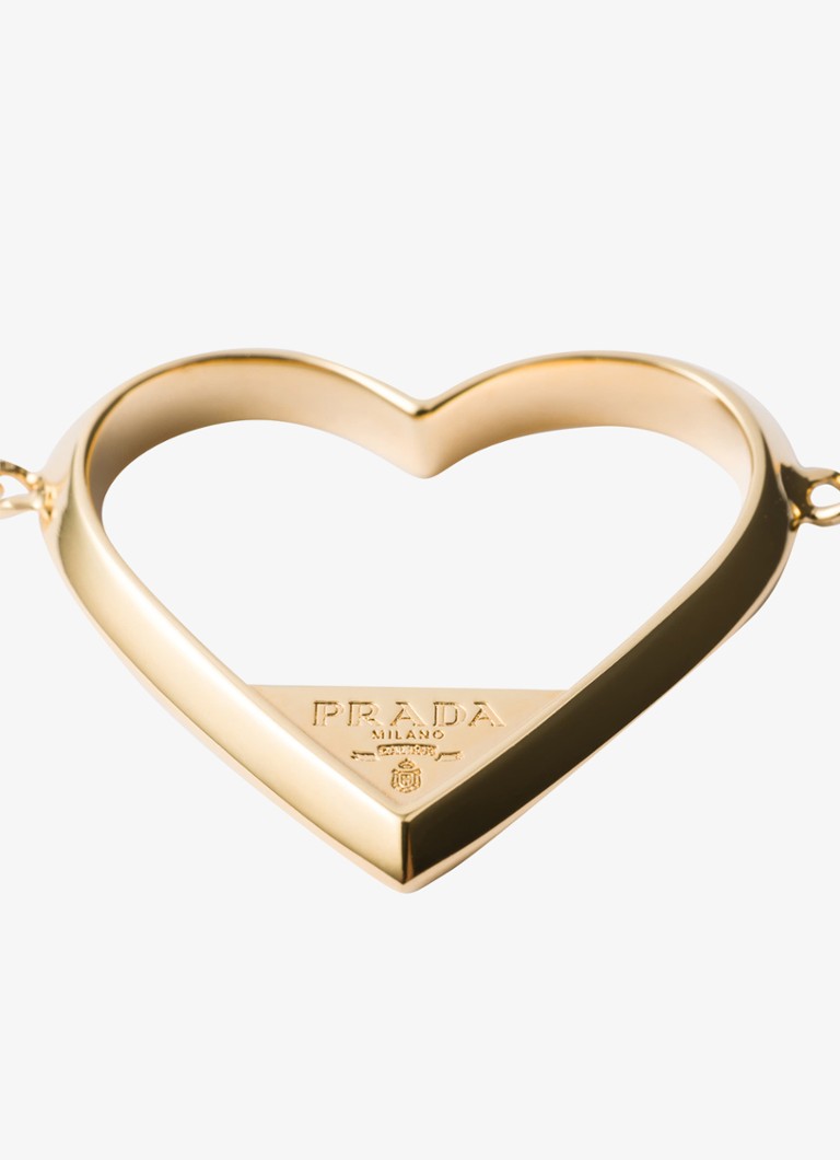 Prada necklace with logo