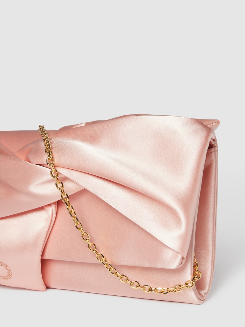Pochette mit Strasssteinbesatz Modell 'SERA POCHETTE C/FIOCCO' in rosé