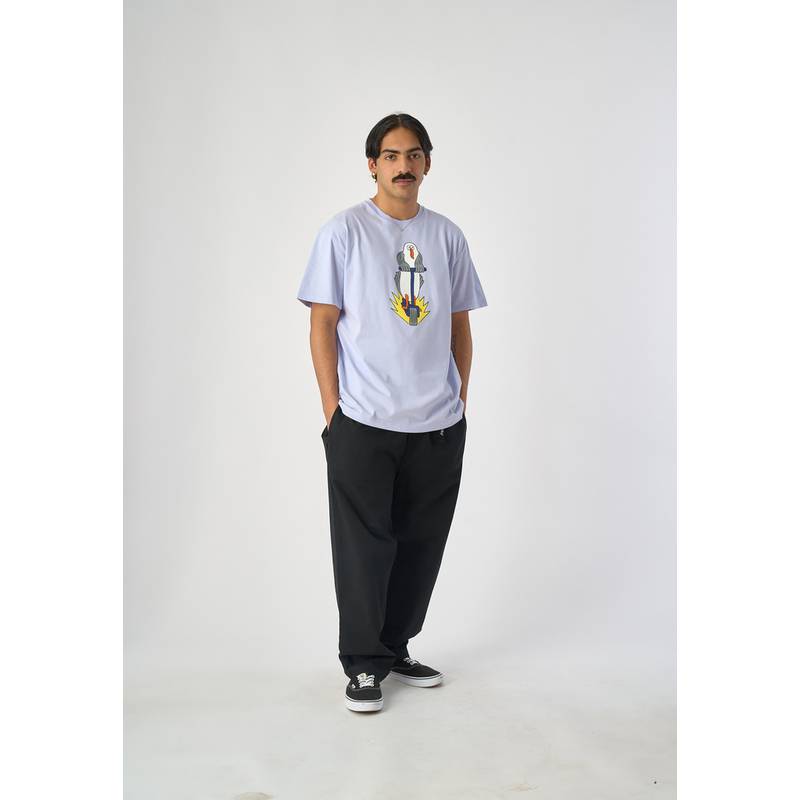 Cleptomanicx Scooter Gull Printshirt Herren