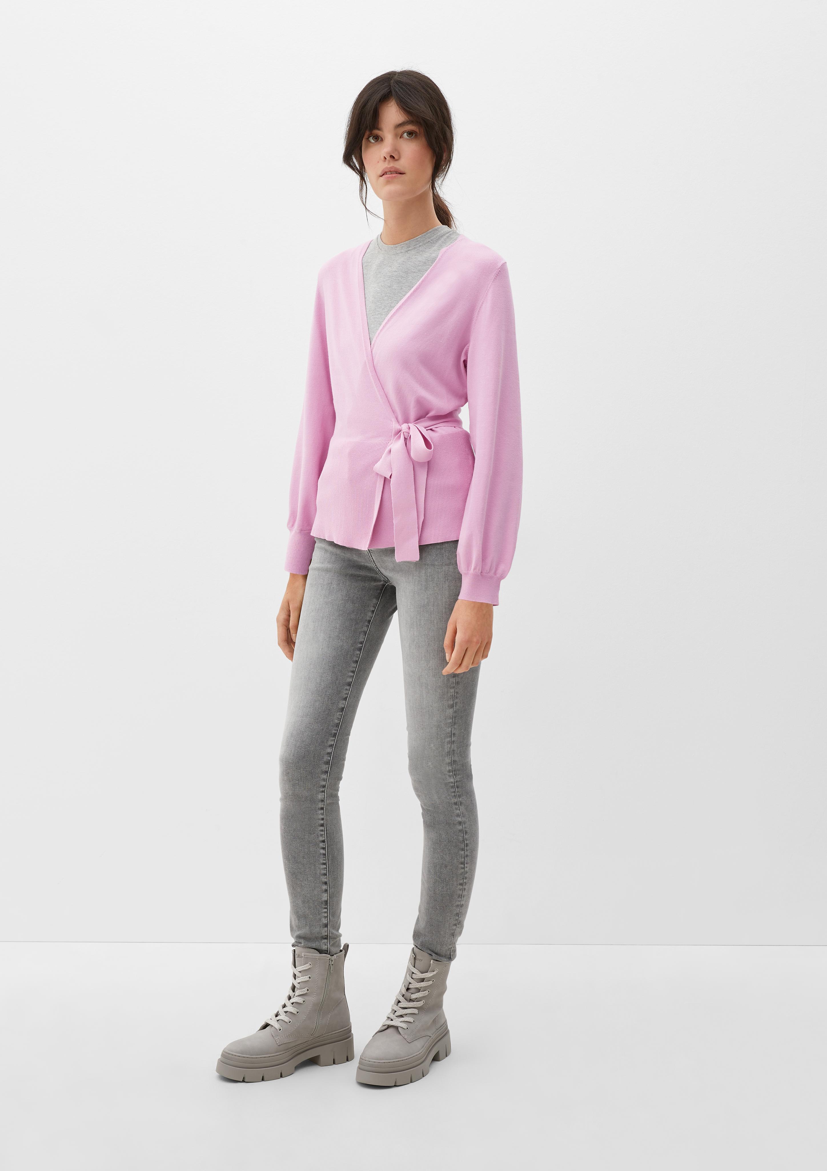 Gestrickter Wickelcardigan  2125617-4082