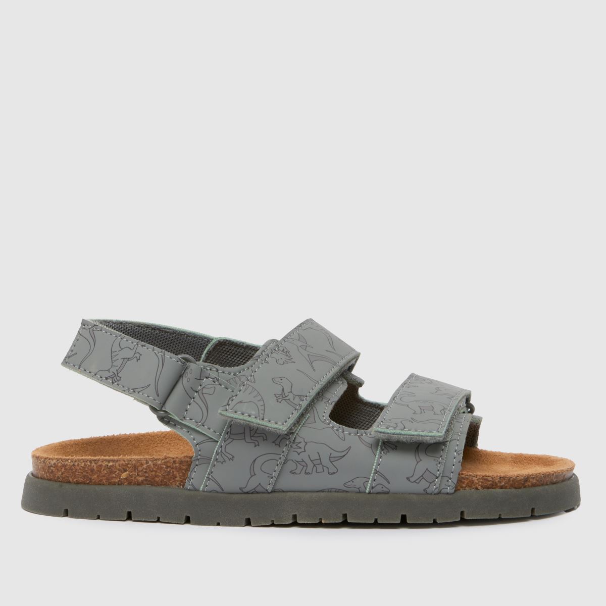 Schuh grå multifärgade Lorenzo-sandaler för pojkar och juniorer