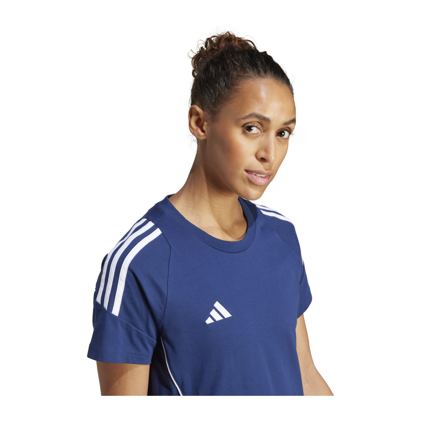 adidas Tiro 24 T-Shirt Damen Blau Weiss