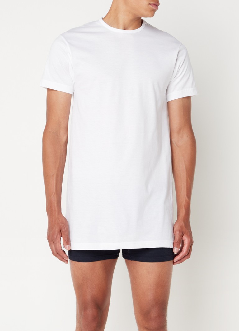 Alan Red Derby Long fit T-shirt with round neck in 2-pack