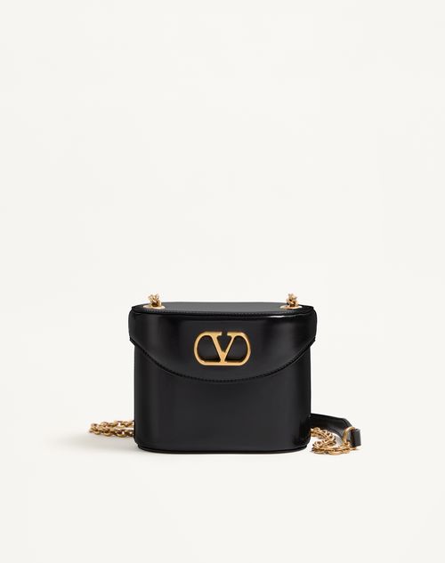 Bolsa Valentino Garavani Vain Vanity em couro de bezerro brilhante