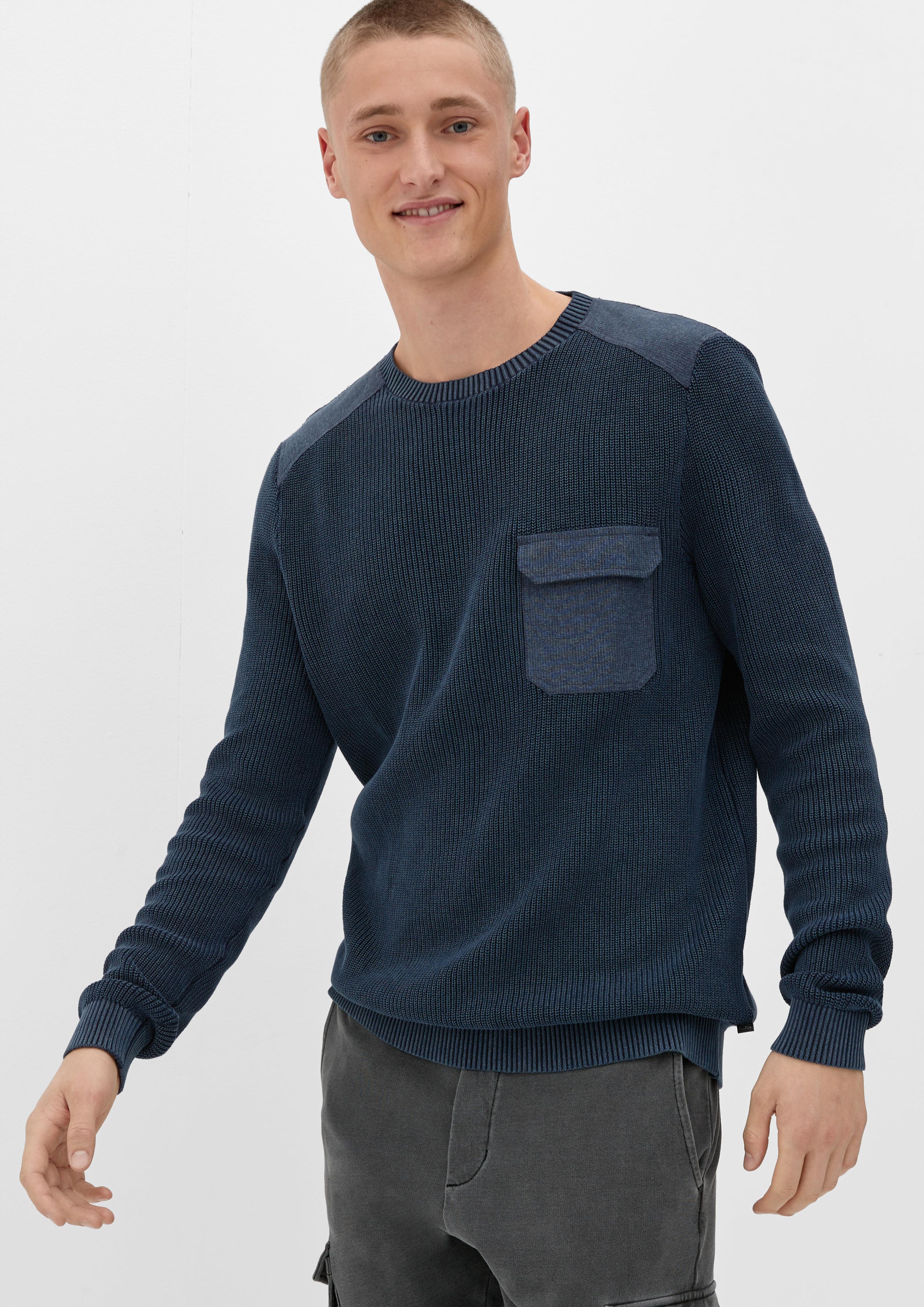 Strickpullover mit Garment Dye  2125659-5952