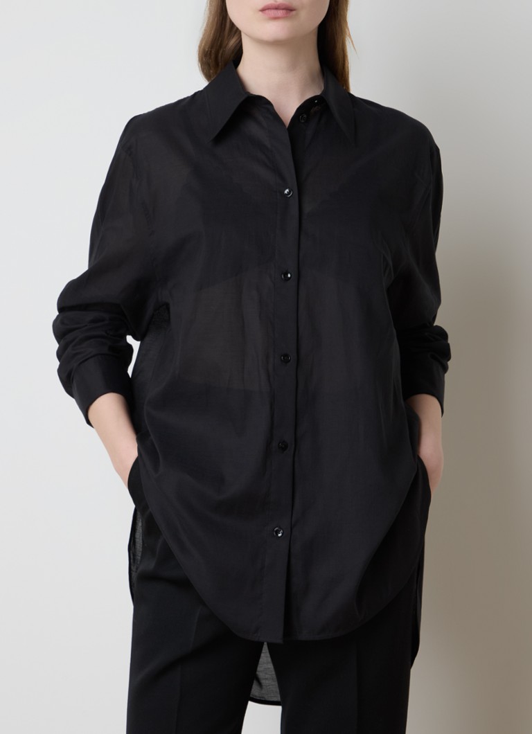 TOTEME  Semi-transparante blouse in lyocellblend