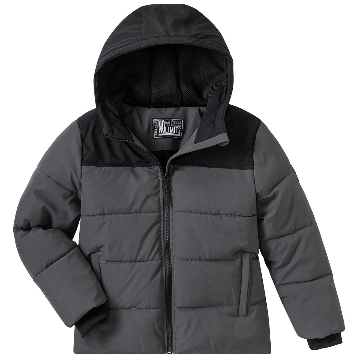 Jungen Steppjacke mit Farbteilern