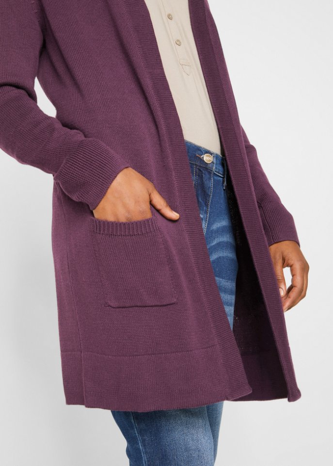 Longstrickjacke, Langarm