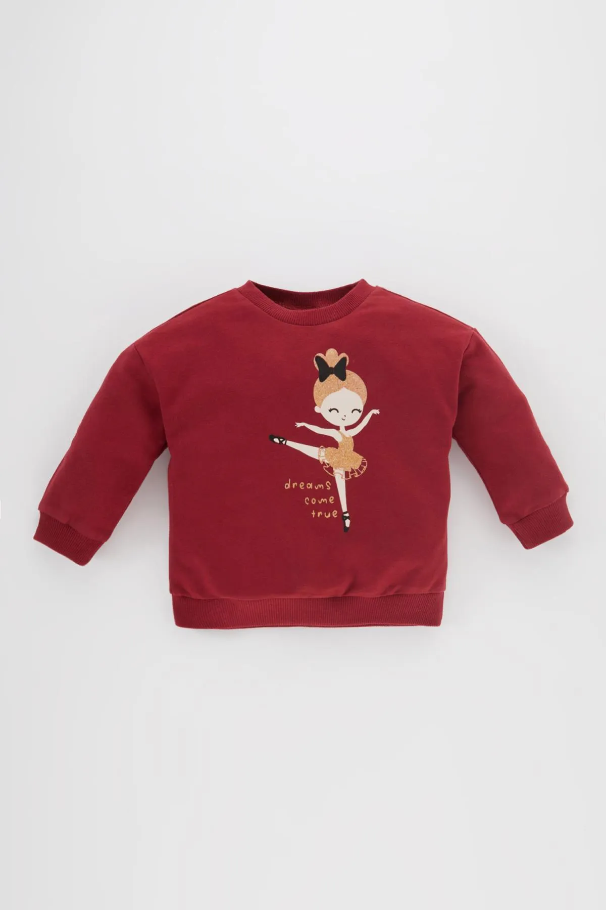 DeFacto  Rundhals-Sweatshirt mit Ballerina-Print für Mädchen